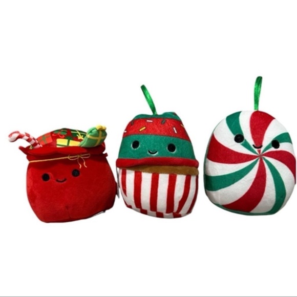 Squishmallows Christmas Plush Toy Set - Red, Green, Small - Picture 8 of 8